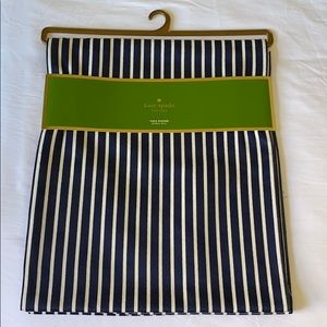 NWT Kate Spade Navy & White Table Runner